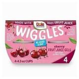 BB05/24 6x 4ct Dole Wiggles Cherry Gels, 4.3oz