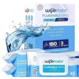 Flushable Wipes, 180ct
