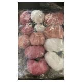 NEW Pink Fall Pumpkin Decor, 12pcs