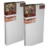 NEW $170 (2.5x7x15in) Oil Primed Stretched Canvas