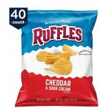 Ruffles Chips Cheddar & Sour Cream Flavor 1oz 40ct