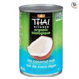 12pk Lite Unsweet Coconut Milk Can, 13.66fl.oz