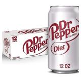 12pk Diet Dr Pepper Soda, 12fl.oz
