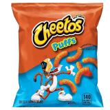 Cheetos Puffs Cheese Flavor Puffed Chips 1oz 40ct