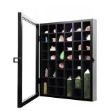 DAMAGED $79 Adjustable Rock Display Case