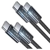 NEW 2PK USB C to USB C Fast Charge Cables