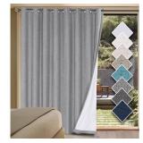 New-$75 Set of 8 Black Bedroom Curtains