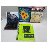 Drawing Art Set ï¿½ 24 Pencils, Sketch Pad & Books