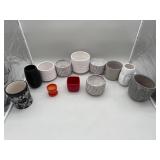 Set of 12pcs ceramic flower pots