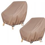 NEW $60 (28W x 30D x 32H) 2-Pcs Patio Chair Cover
