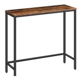 $56 Narrow Console Table small Rustic Brown