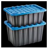 $66 3-Pack Mastercraft Storage Box with Lid, 70-L