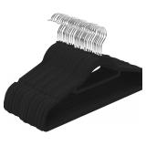 $42 Utopia Home Velvet Hangers-Black-50pcks