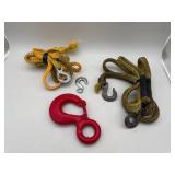 Used Set of Synthetic Tow Ropes with Hooks