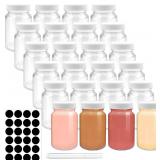 NEW $33 (24Pk;2oz) Shot Bottles w/ Lids, Labels