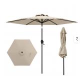 $100 PEAKVONDER 9ft Patio Umbrella with 80 Lights