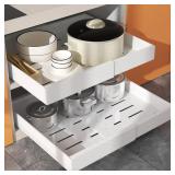 NEW $45 WIMEORS 2 Pack Pull Out Cabinet Organizer