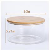 NEW $55 190oz Extra Large Glass Trifle Bowl