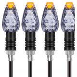 NEW 4PK LED Motorcycle Turn Signal Lights 12V