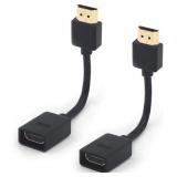 NEW 2PK HDMI Extension Cable Male to Female