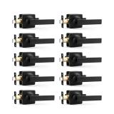 NEW $149 10 Pack Matte Black Passage Levers