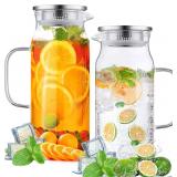 NEW $40 Wexlerey 2 Pack 2 Liter Pitchers