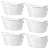 $96 Ice Bucket with handles-White-6pcks-4.5litre