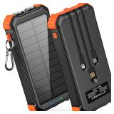SEALED $87 Solar Charger Power Bank 45800mAh