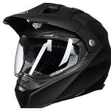 $170 Motorcycle Dual Sport Helmet (Blk, L)