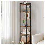 $67 6-Tier Bookshelf w/ 2 Hooks