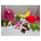 Set of 13 plush toys