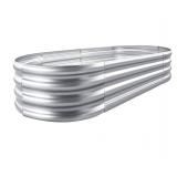 New-$53 4x2x1ft Galvanized Raised Garden Bed Kit