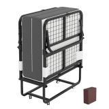 New-$300 75x31 Folding Bed, Mattress & Cover