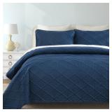 USED $58 (King) Ultrasonic Quilt 3 Piece Set