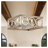 NEW $137 Modern 4-Light Farmhouse Chandelier