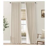 New-$76 96ï¿½ Long Light Beige Blackout Curtains