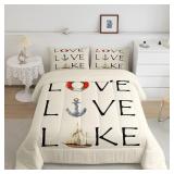 $72 Lake House Comforter Set Queen Size