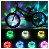 MISSING NEW $32 2PK Bike Wheel Lights Rechargeable