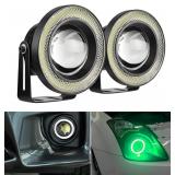NEW 2PK LED Angel Eye Fog Lights