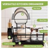 $40 Dish Drying Rack-2Tier-Black