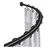 $43 Curved Shower Curtain Rod 42ï¿½ to 74ï¿½ Blk