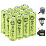 SEALED 12PK AA Batteries Rechargeable 1000mAh