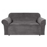 $44 Loveseat Velvet Grey cover