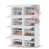 NEW $76 8 Tier Shoe Storage Cabinet 32 Pair