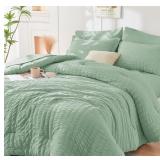1-Piece Green Queen Comforter