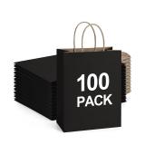 NEW $37 8x4.75x10.5" 100Pcs Gift Bags