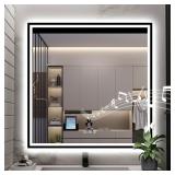 NEW $639 (36"x 36") Sï¿½BAGNO LED Bathroom Mirror