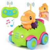 NEW RC Car for Kids Dinosaur Car w/Lights & Music