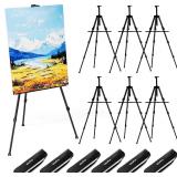 $62 Nicpro Art Easel Stand for Sign - 6 Pack Black