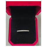 $550 App (0.19ct) Moissanite Band Sz8